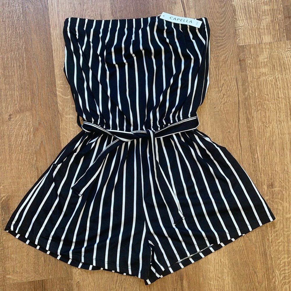 NWT romper stripped